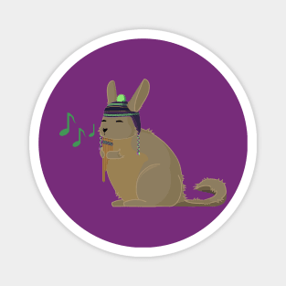 Viscacha music (purple and green, green notes) Magnet